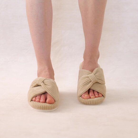 Women's Orthopedic Arch Support Open Toe House Slippers for Plantar Fasciitis La - Picture 6 of 6